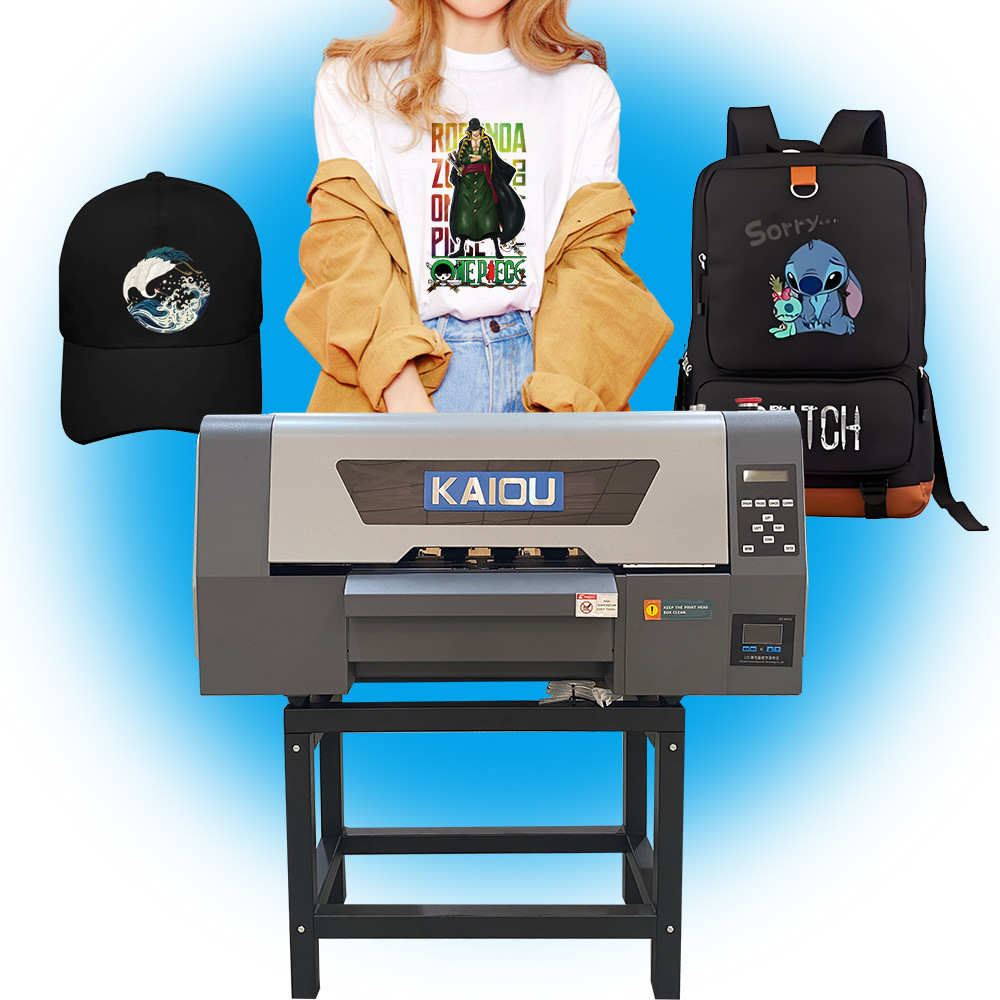 白墨烫画打印机DTF柯式白墨打印机打印PET膜打印转移图案面料