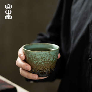 大小品茗杯主人杯功夫单杯窑变茶盏 景致陶瓷岩生釉茶杯套装