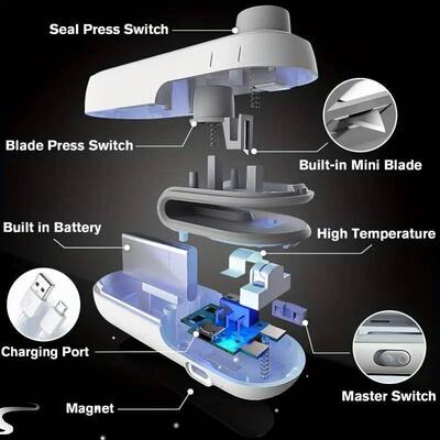 Portable Mini Sealer 2 in 1 Heat Sealer For Snacks Home use