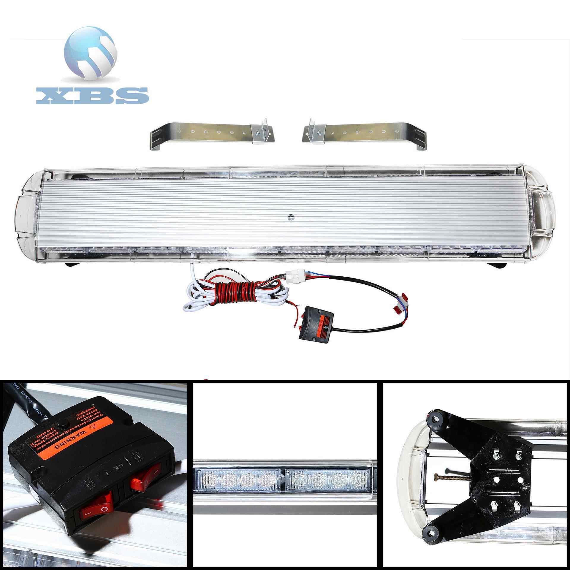 88LED爆闪灯88LED长排警示灯LED工程车车顶灯1.2米长条灯