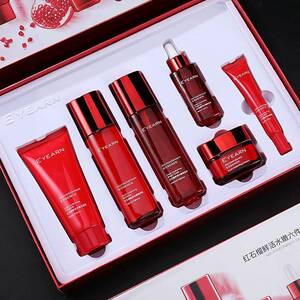 红石榴鲜颜水嫩柔肤水套装补水保湿滋润嫩滑护肤品套盒美容院专用