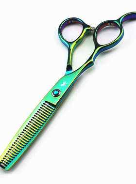 6.0寸 神行者绿色 左手剪 平剪 直剪 牙剪打薄剪 左撇子剪刀
