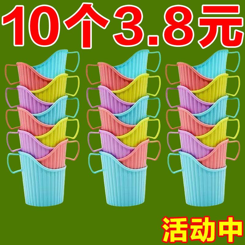 加厚一次性纸杯子杯托加硬塑料茶托杯隔热托带把手水杯通用性杯套图片