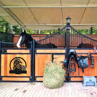 马厩标志滴胶模具diy马场标识马头门牌挂件装饰镜面硅胶模具