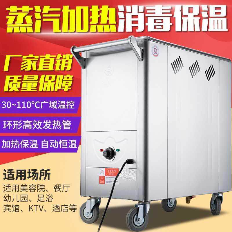 商用电热蒸汽消毒毛巾车不锈钢蒸汽毛巾推车消毒柜蒸箱加热车