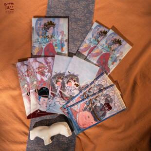 莲羊龙马精神女财神《扎基拉姆11》红包套装