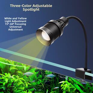 鱼缸水生植物灯Led水陆槽高支架灯植物生长照明Rgb全光谱藻类灯南