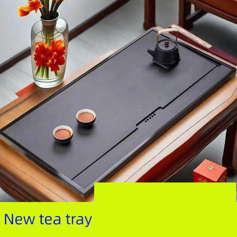 黑金石茶盘整件家用简易石茶海大型现代石茶几功夫茶套架