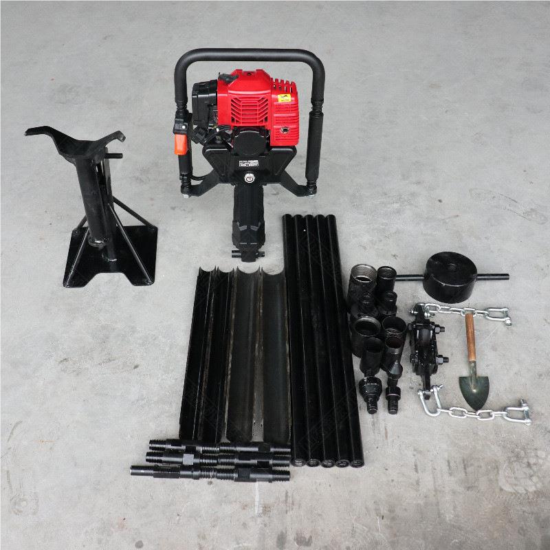 出-售手持式汽油取土钻机 T20冲击器Q芯取钻QT-20机 土壤地质勘探