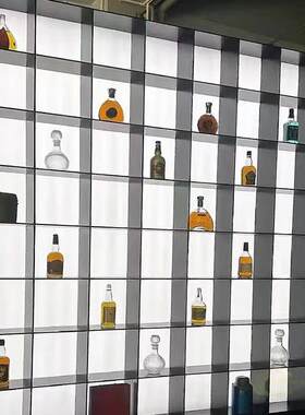 展示柜背景导光板亚克力导光板定制酒柜展架发光板匀光板发光背板