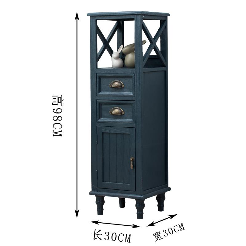 高档实木夹生缝柜收纳柜子储物柜抽屉式酒柜多功窄能置物架卫缝间