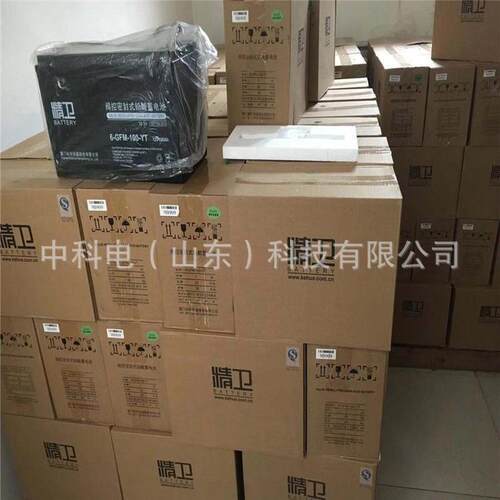 内蒙古科华蓄电池12V100AH精卫系列6-GFM-100-YT铅酸免维护蓄电池