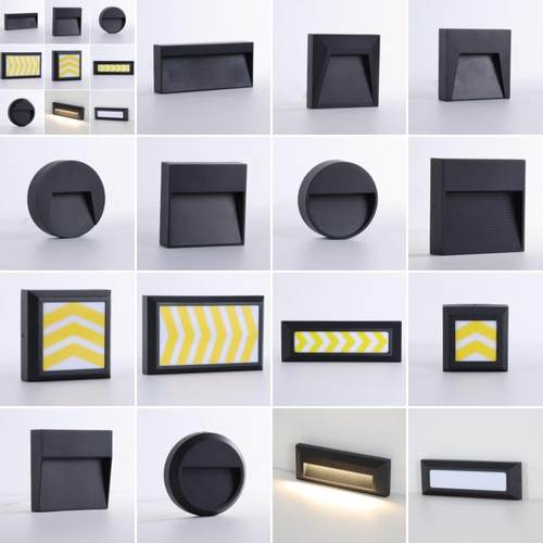 LED明装墙角壁灯汽车坡道指示地下室户外地脚楼梯踢脚超薄踏步灯