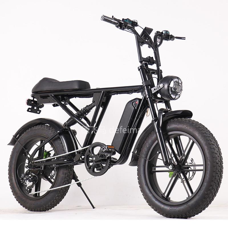 电动自行车肥胎变速越野助力碟刹长续航七速E Bike20寸成人