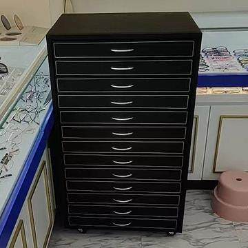 牛津布眼镜储藏柜可移动近视镜收纳柜展示柜精品眼镜箱