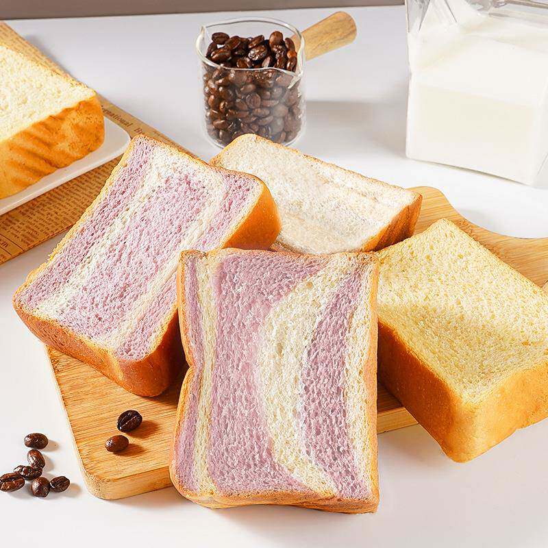 厚切吐司面包健康早餐包网红零食香芋味奶香味超软切片糕点