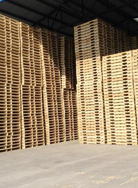 免熏蒸实托盘叉车板仓板物木仓库流潮川防IHO字卡板仓储垫板地台