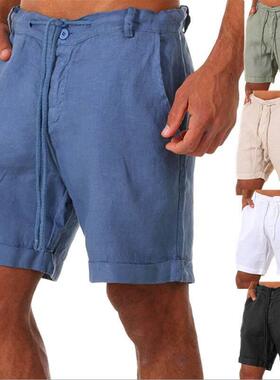 beach Clothes Short Pants Summer Shorts For Men Mens linen