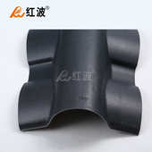 佛山红波厂家 PVC树脂瓦135°正脊瓦屋面脊瓦拼接合成树脂瓦配件