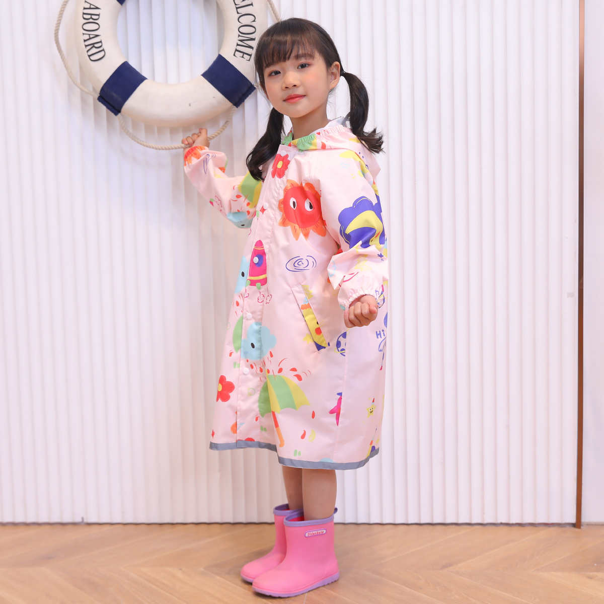 儿童雨衣男童女童小学生小孩全身幼儿园男孩宝宝徒步长款防大雨衣