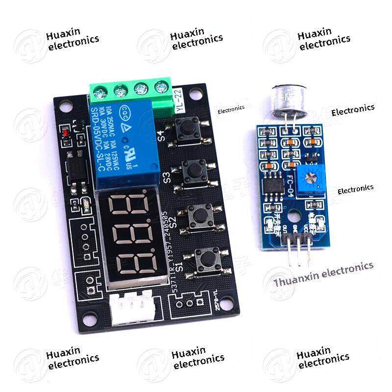 5V12V音频信号控制开关声控开关音频继电器声音自动检测延时断开