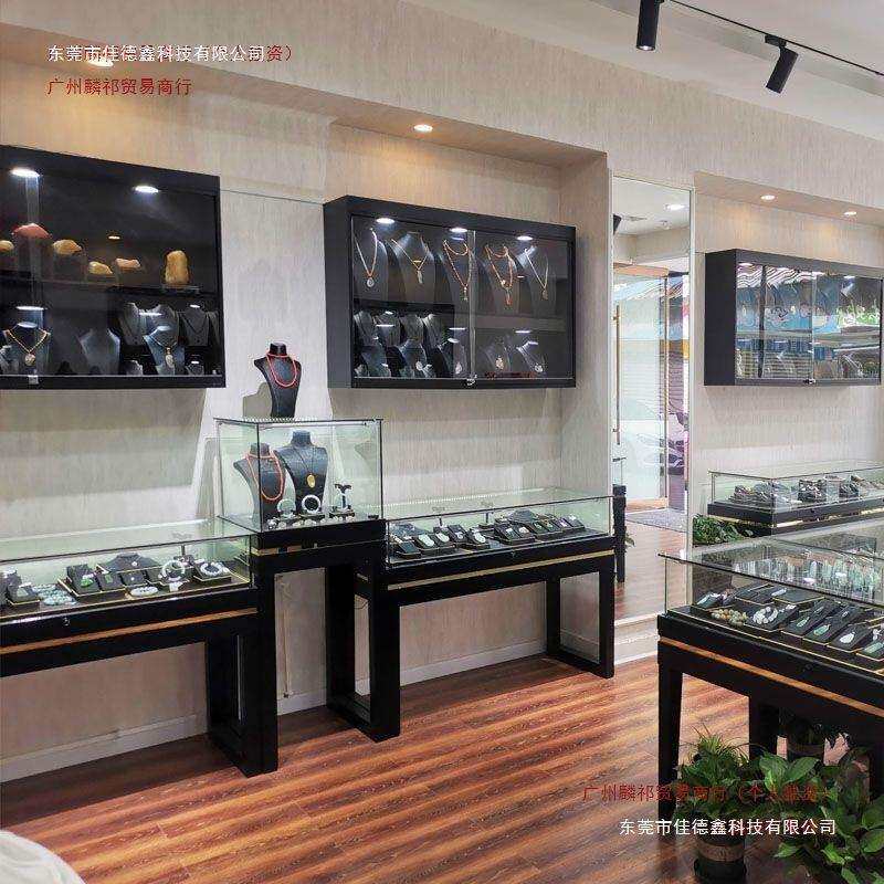 珠宝展示柜复古实木饰品古玩玉器博物馆展厅展馆纪念品柜台产品柜