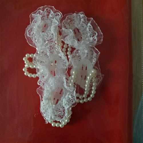 新娘手腕花珍珠手腕花珍珠蕾丝花边手腕花结婚用品10个/包