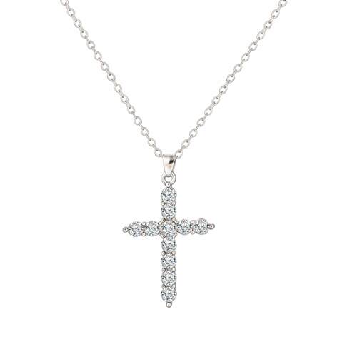 Diamond cross pendant necklace满钻十字吊坠项炼时尚吊坠锁骨炼