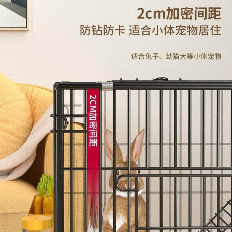 的带门加粗兔子笼子铁丝网加密别墅专用网可室外加高大型鸡笼子免