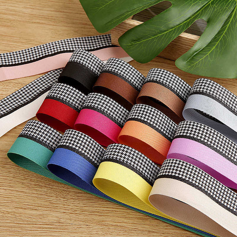 千鸟格拼色涤棉格子织带手工diy蝴蝶结发饰鞋花服装辅料鲜花丝带,纺织面料/辅料/配套,织带/丝带/缎带,淘宝优惠券,粉丝福利购,淘宝优惠卷