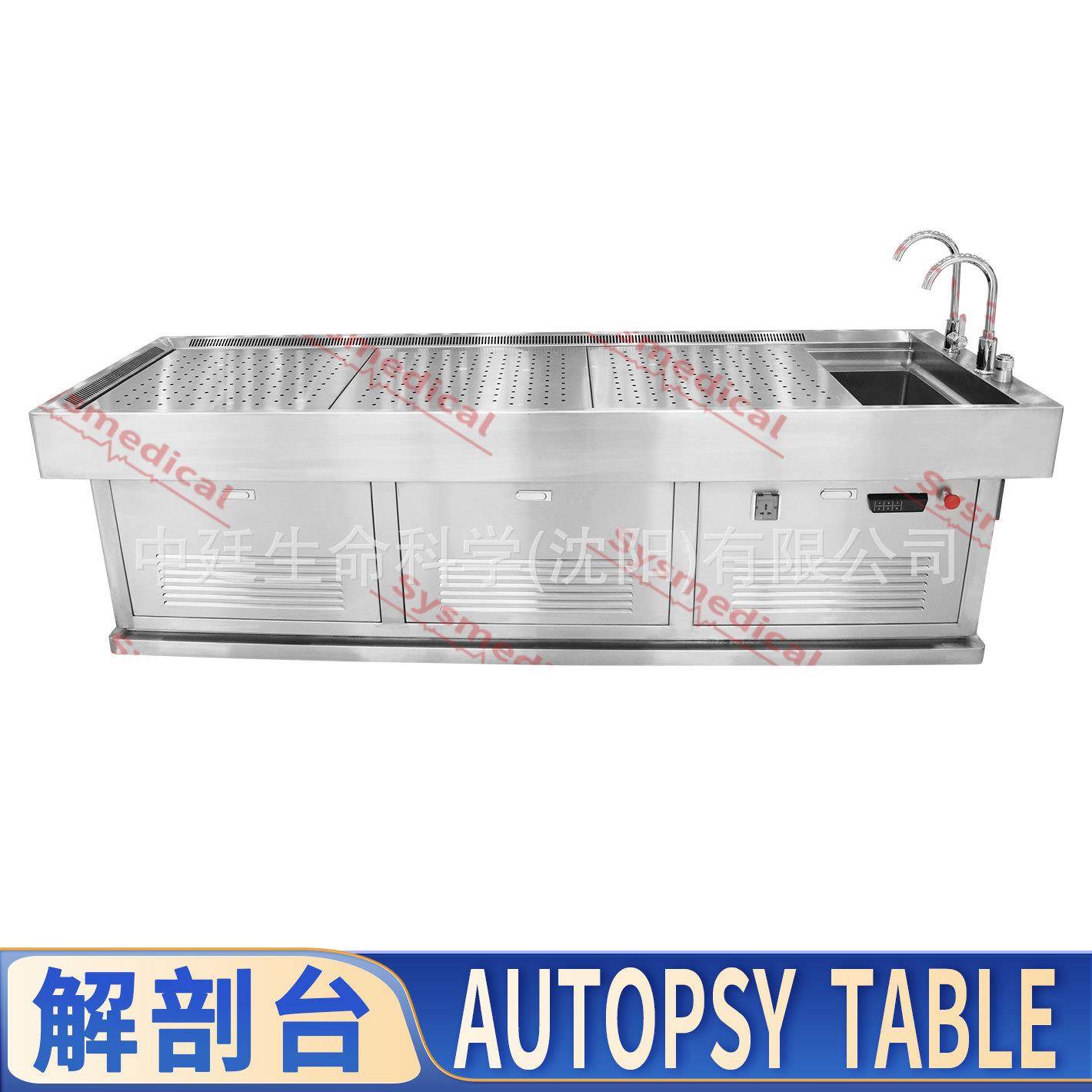 简易动物尸检台Autopsytable法医尸体化冻床实验室不锈钢解剖台