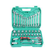 扳手汽修套筒套筒镜面机修扳手37扳手组合件套筒家用