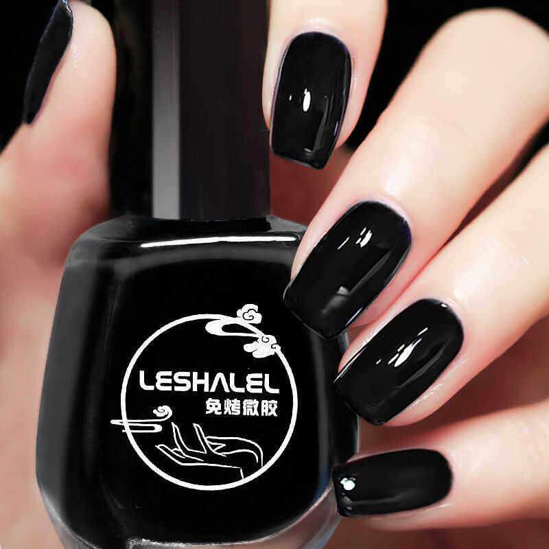 指甲油2024新款免烤黑色护甲油亮甲油美甲店专用高档快干 干持久