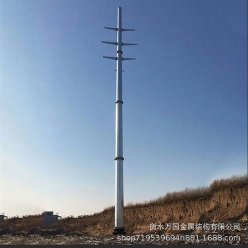 Q355B电力钢杆 输电线路钢杆 钢管杆 结构稳定 防腐性强 源头厂家