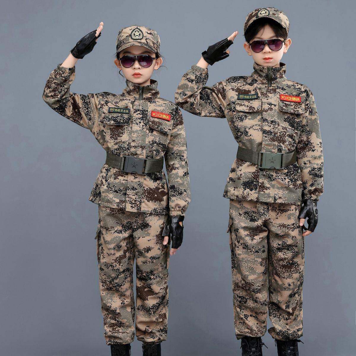 2026新款迷彩服军装儿童迷彩服套装夏令营男女生军训作训服日常户