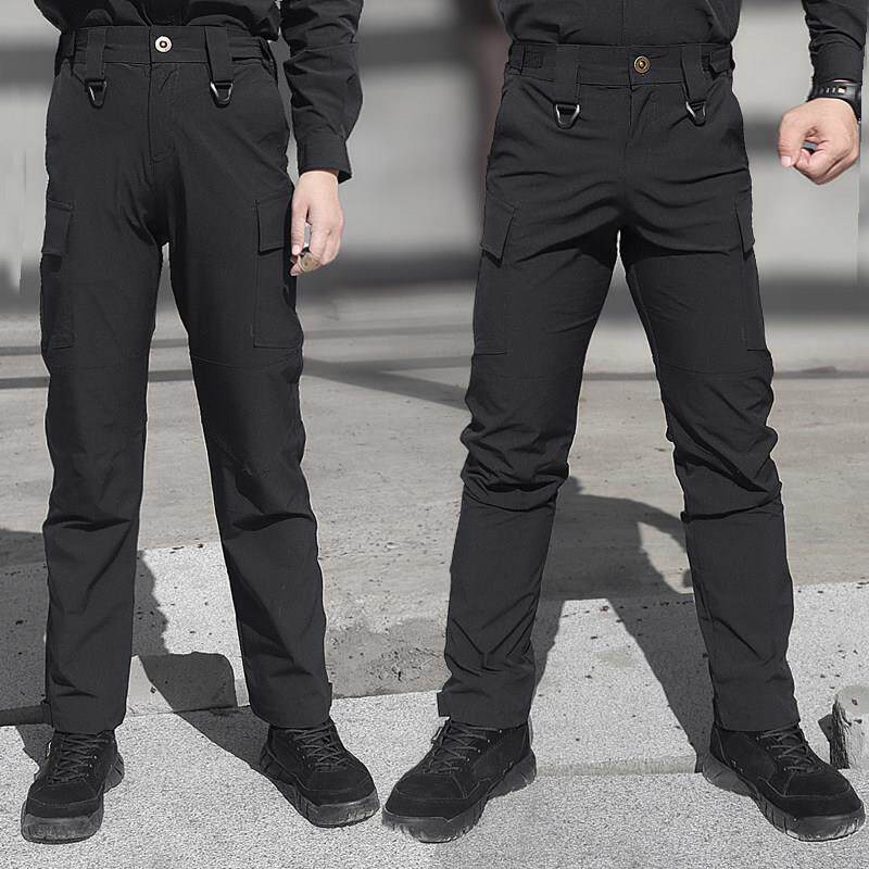 夏季教官服速干战术裤保安黑蓝色弹力作战训练服单裤执勤裤冰丝工