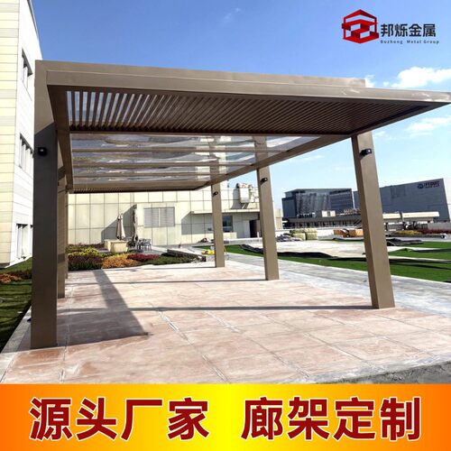 上海不锈钢树型廊架源头厂家钢板切割折弯园林景观钢结构廊架