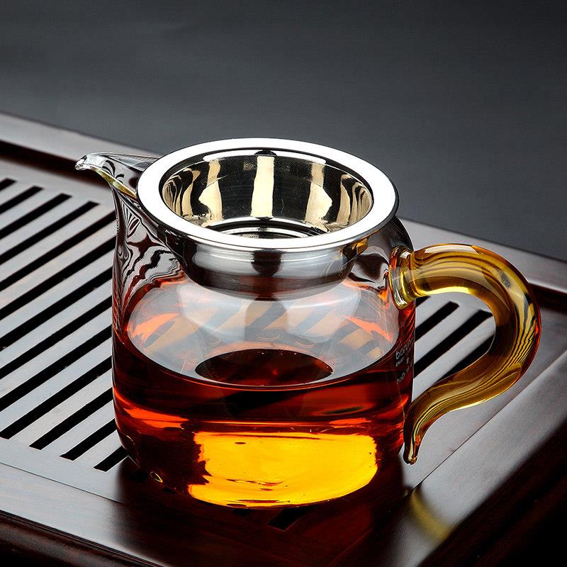 2024新款公道杯耐热玻璃茶漏套装高档家用功夫茶海分茶器一体公杯