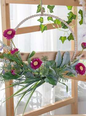 凌薇风车兰半环仿真花家居装饰花婚庆手捧花束墙饰墙挂CF01296