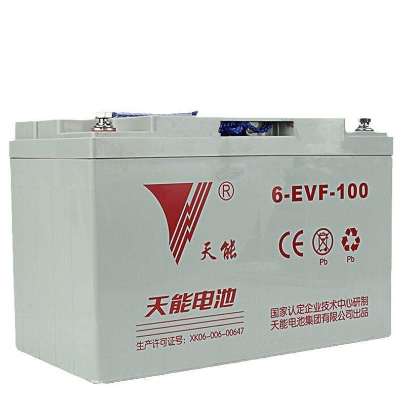 6-EVF-100AH天能电瓶60V100A天能牵引电动四轮车电池三轮车电瓶