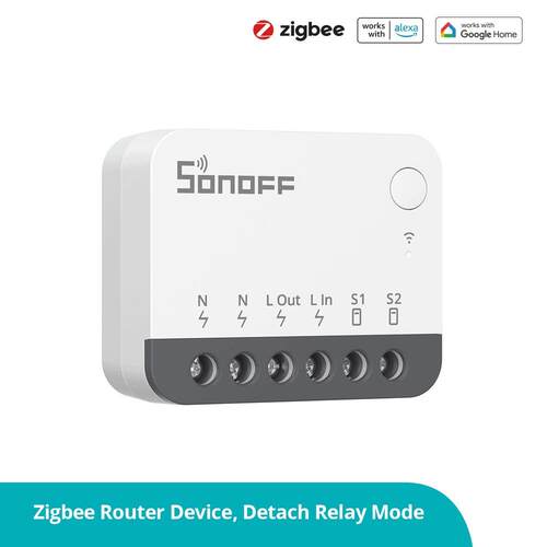 ZBMINIR2智能Zigbee开关模块通断器双向控制Alexa语音