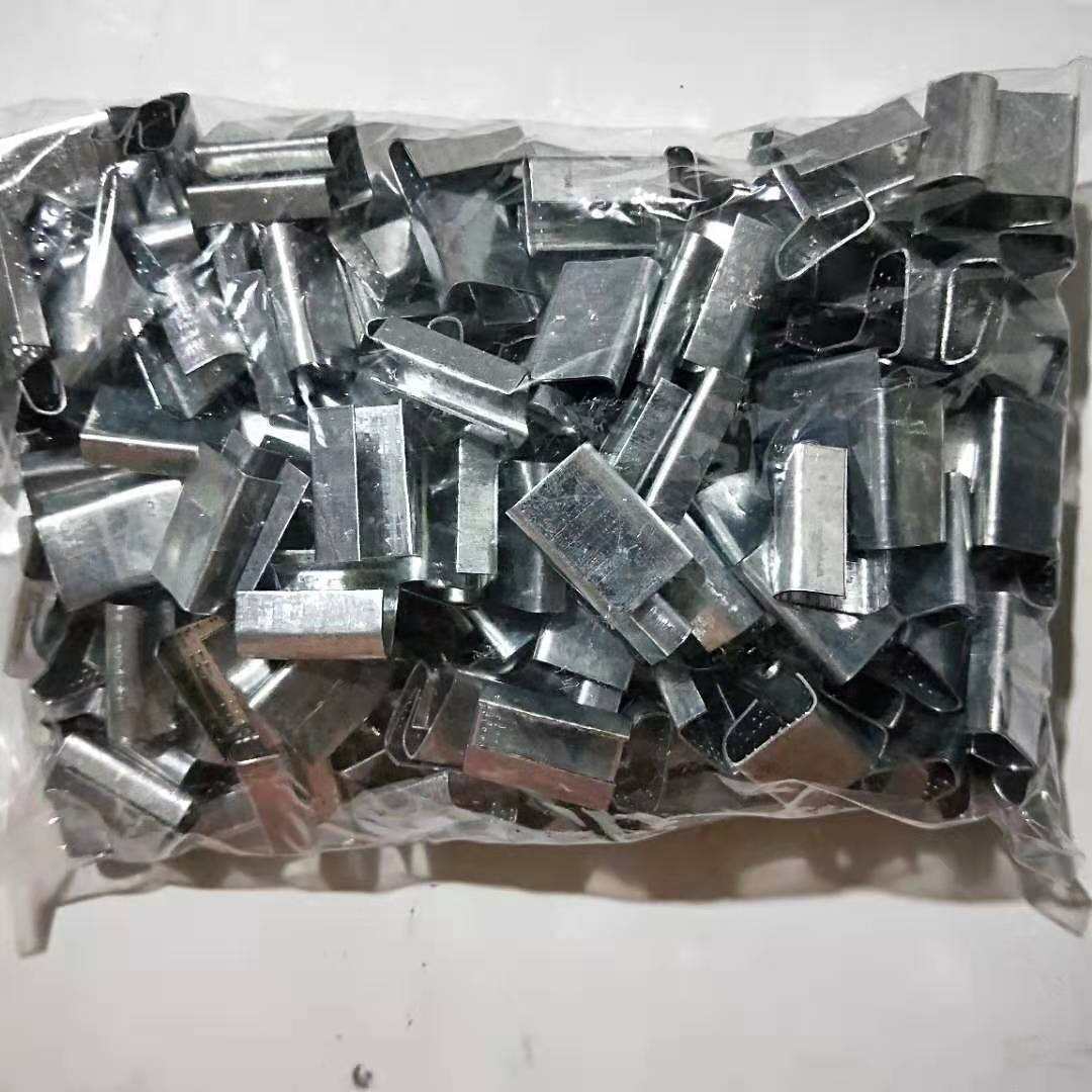 厂家批发手工打包扣1608塑钢扣塑钢带打包扣 镀锌铁皮打包扣