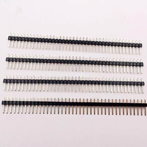 厂家2.54单排排针间距 2.54MM1*40P普通单排插针2.54mm直针