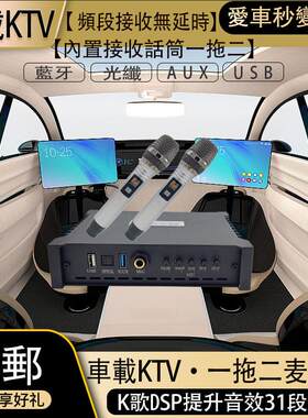 车载K歌功放DSP音频处理器K歌音响房车小车无失真改装大功率KTV系