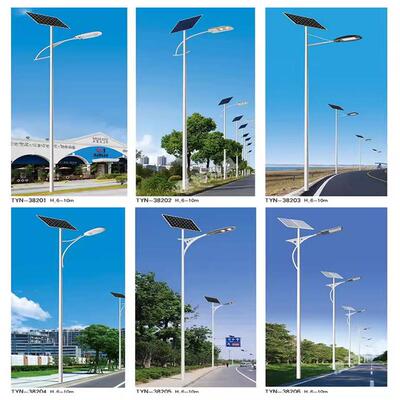 户外市电路灯5米6米道路灯高杆路灯防水超亮新农村太阳能路灯