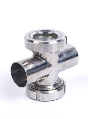 304/3级16不用锈SNB钢直通管道法兰视镜卫生十型罐活接四通视字镜