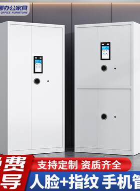 智能保密柜人脸识别指纹密码锁柜钢制文件密码柜储物柜资料存放柜