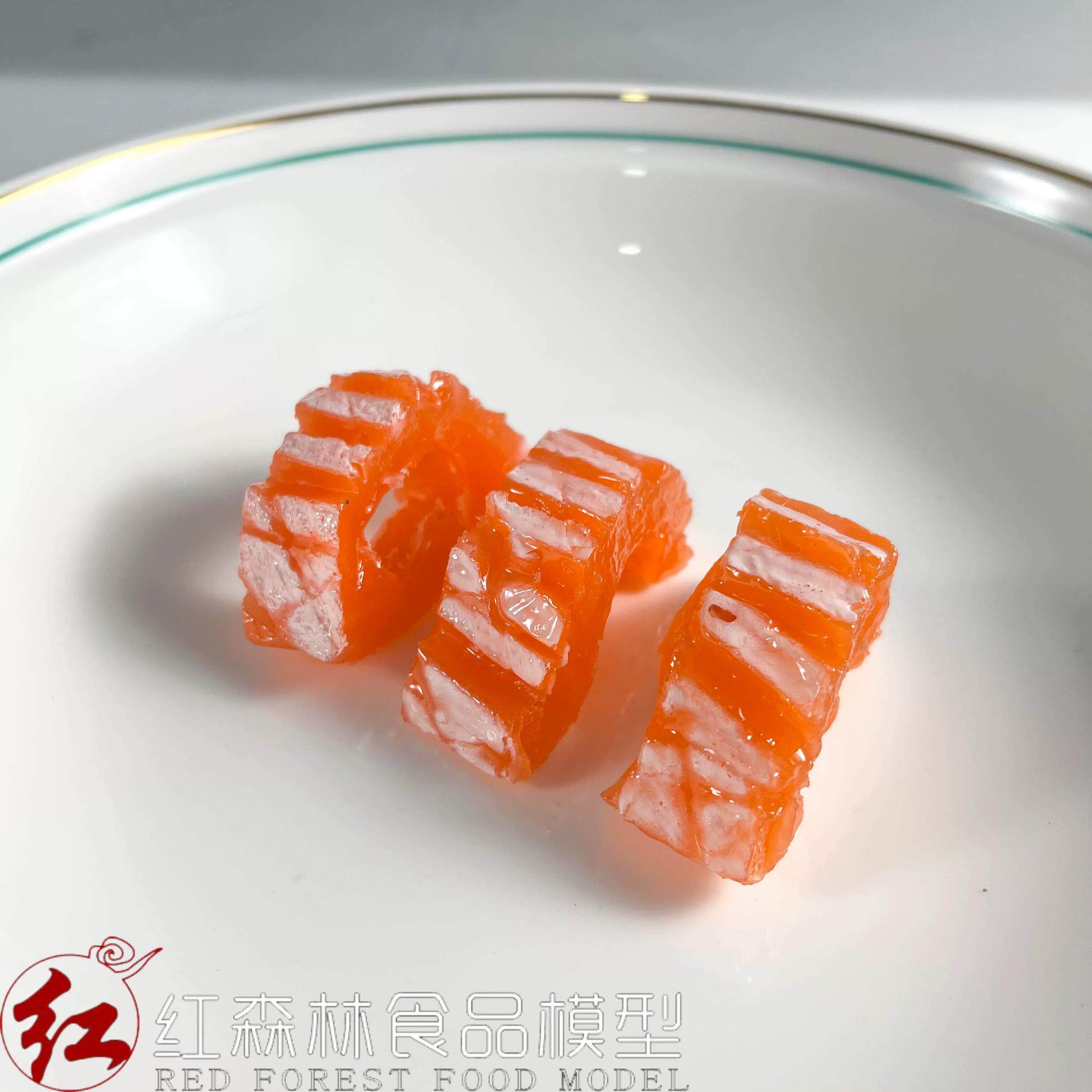 仿真刺身、三文鱼鱼腩、菜品食品模型酒店摆件装饰