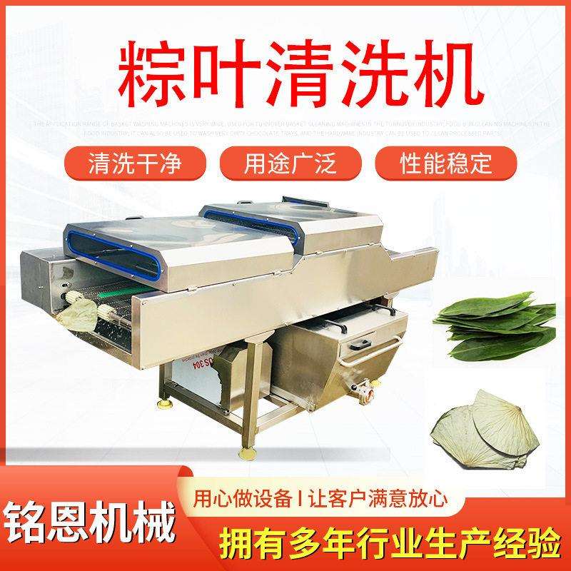 粽叶清洗机芦苇叶清洗设备毛刷自动垫片清洗机洗叶子设备