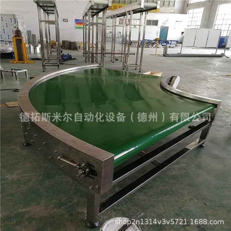 诚信厂家皮带转弯输送机仓储物流分拣线PVC带式输送机流水线